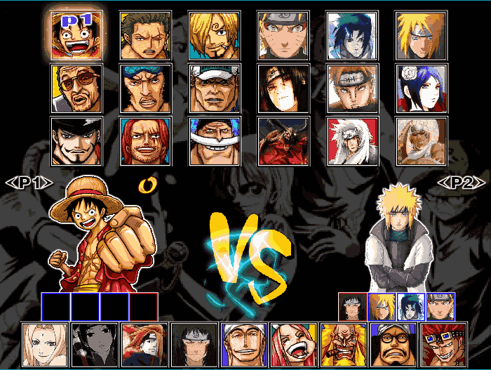One piece vs naruto 4.0
