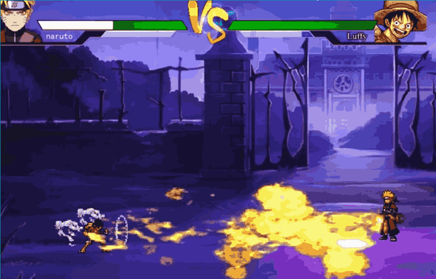 One piece vs naruto 4.0